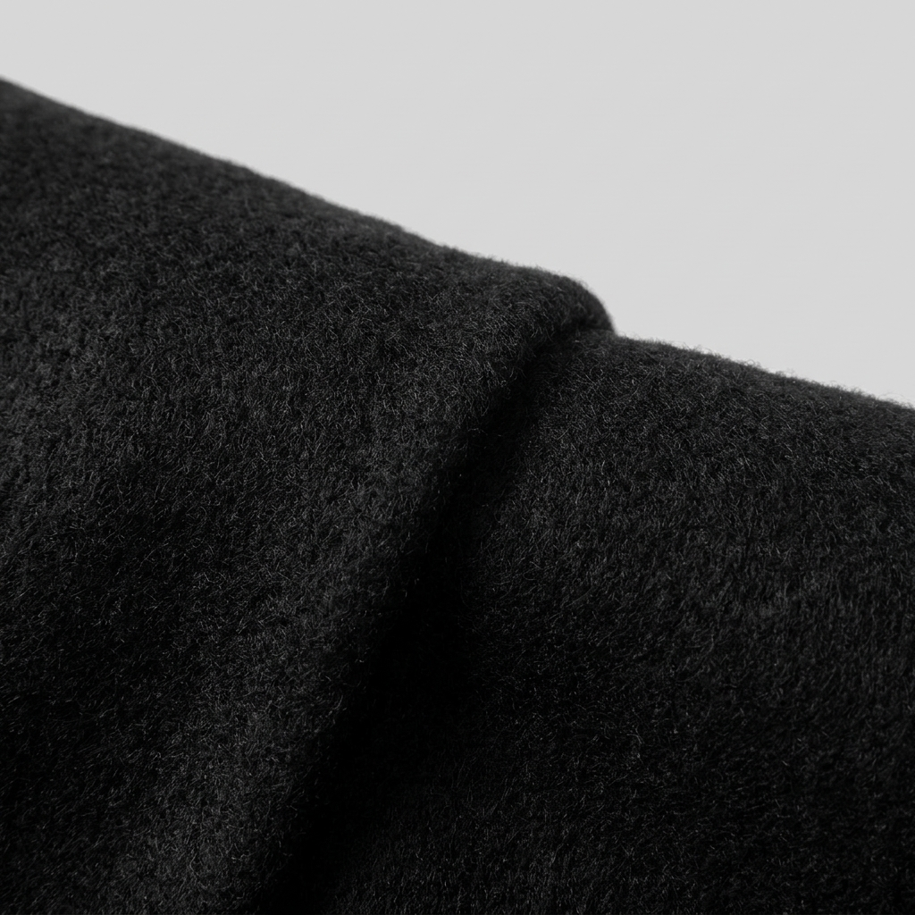 Baylea wool coat fabric close-up