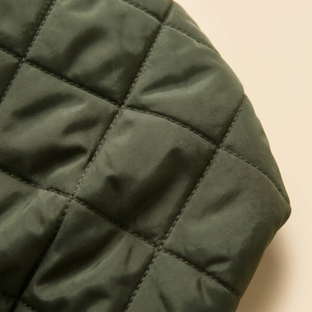 Grayson quilted fabric close-up