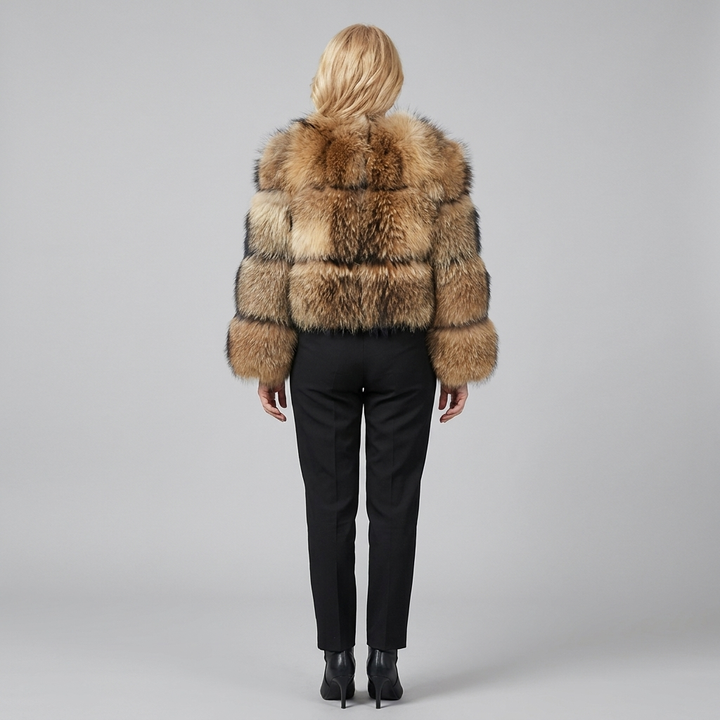Mira faux fur back