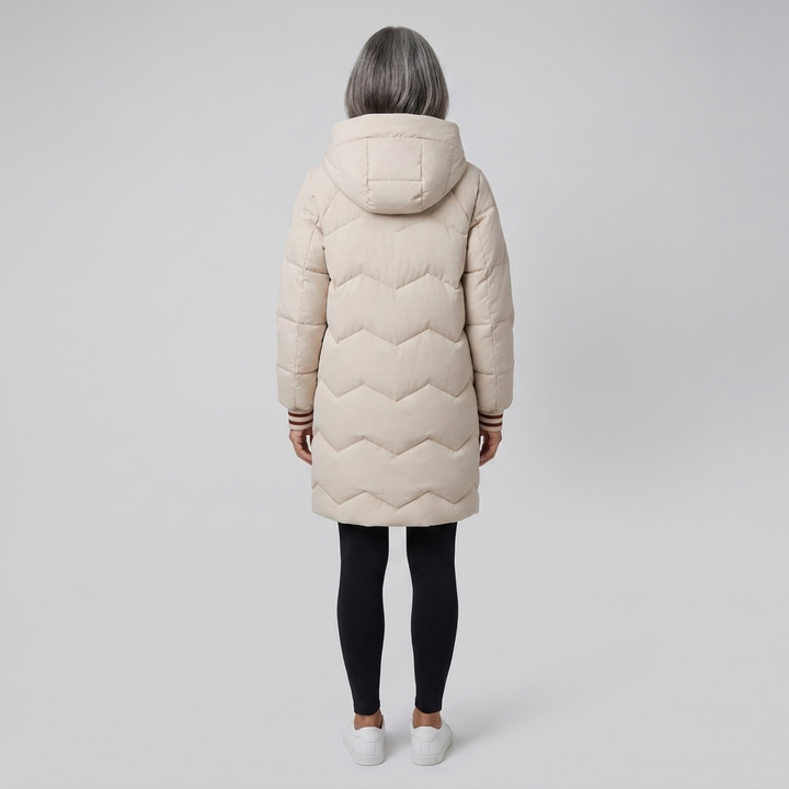 Bella beige puffer back