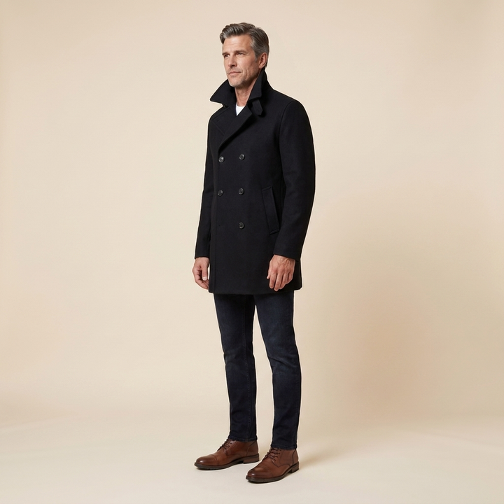 Maverick peacoat black side
