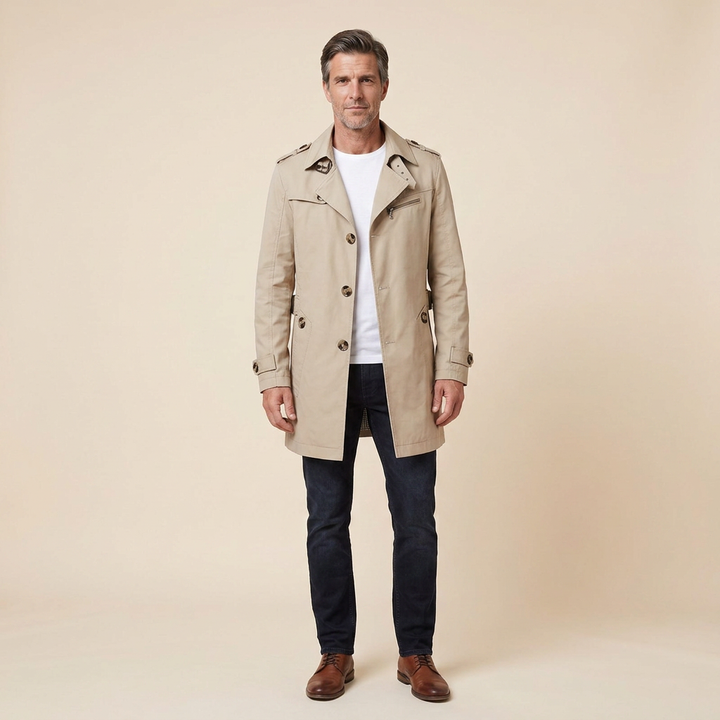 Carter trench beige front