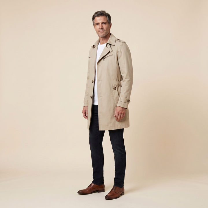 Carter trench beige side