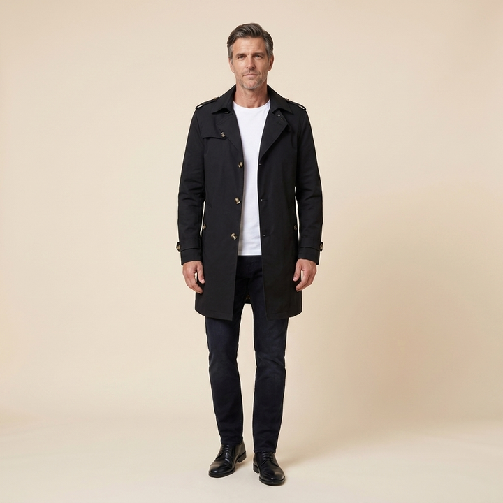 Carter trench black front
