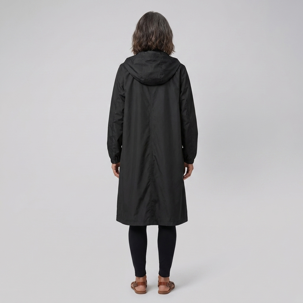 Willa raincoat black back