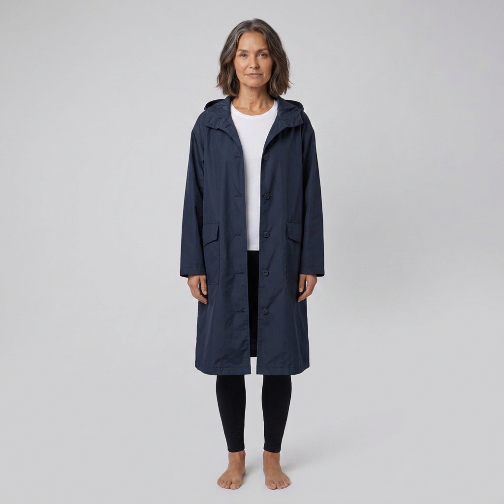 Willa raincoat navy front