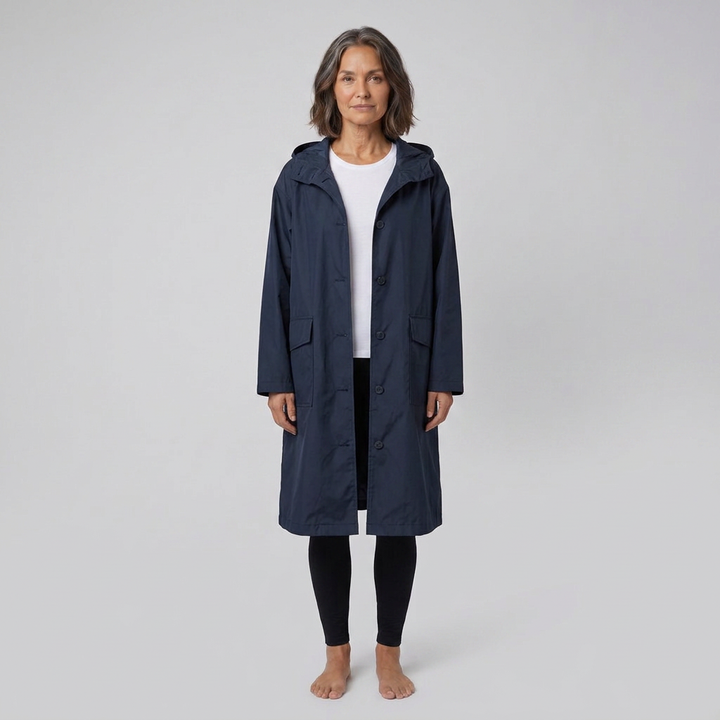 Willa raincoat navy front