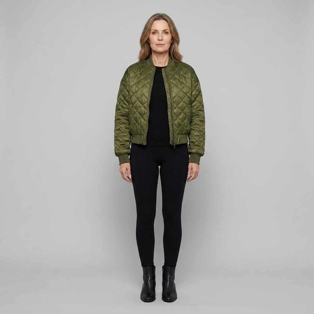 Branford bomber green front