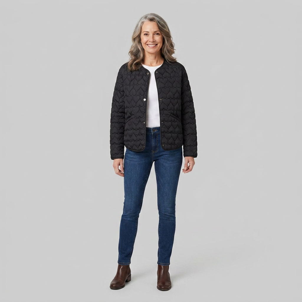 Haven quilted black front