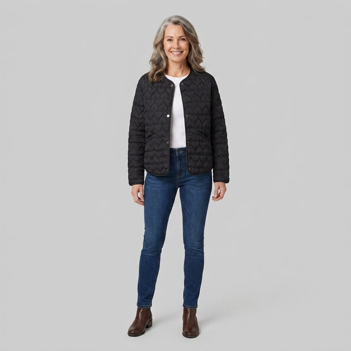 Haven quilted black front