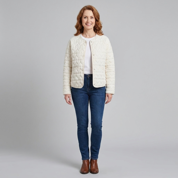 Haven quilted white front