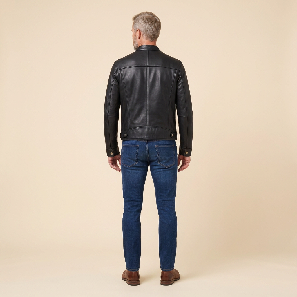 Maverick leather black back