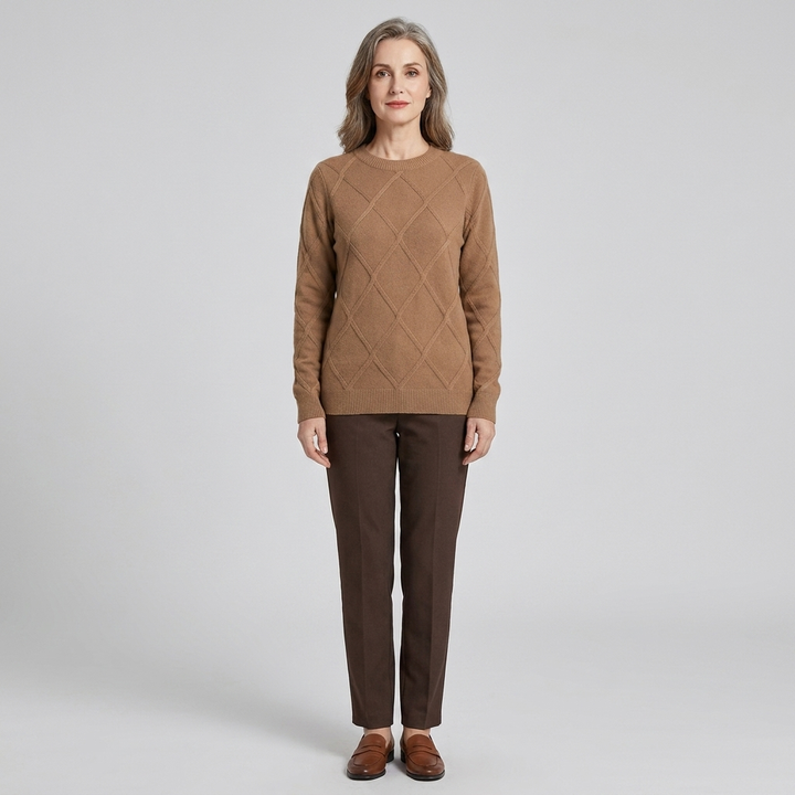 Noble sweater brown front