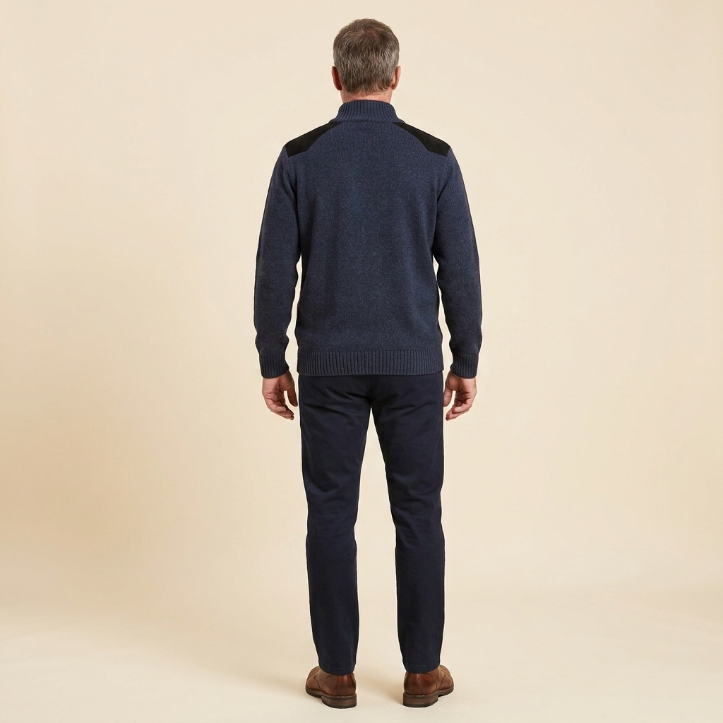 Haven sweater blue back