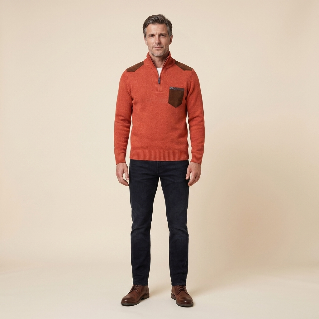 Haven sweater orange front