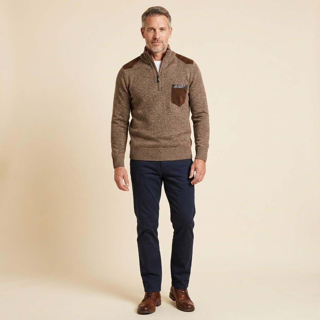 Haven sweater brown front
