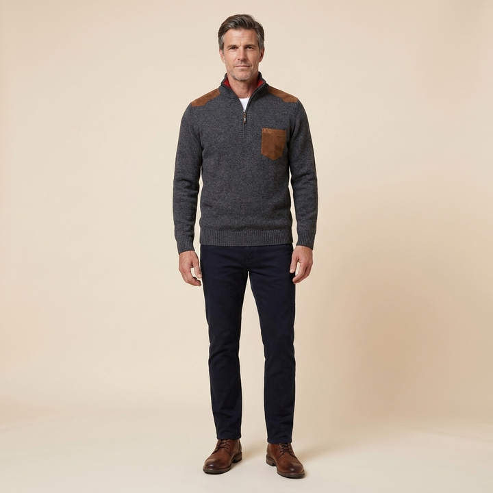 Haven sweater gray front