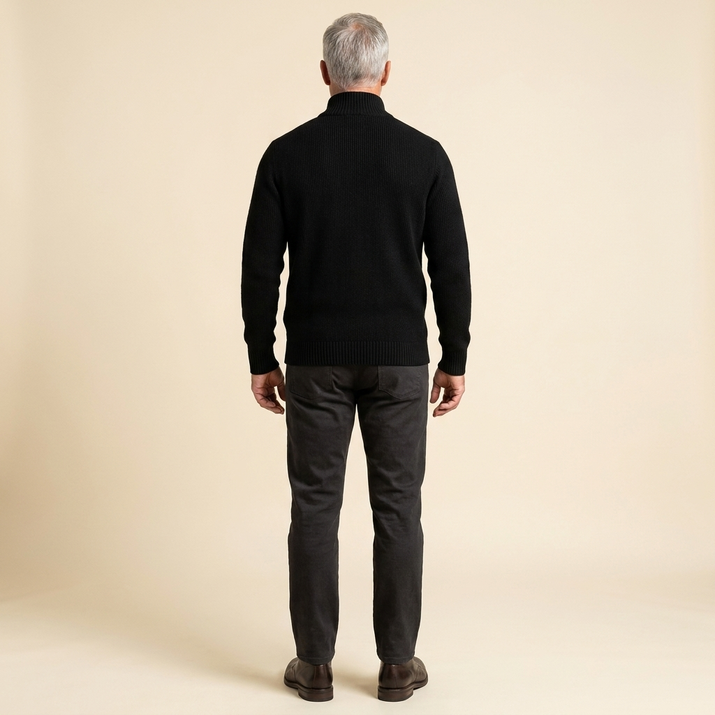 Zeron cardigan black back