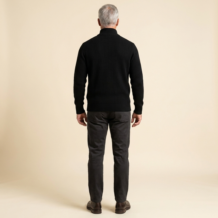Zeron cardigan black back