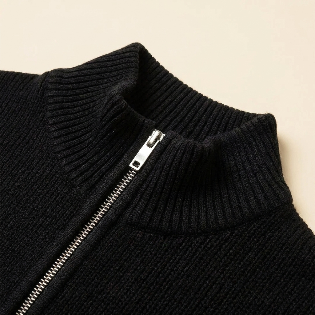 Zeron cardigan detail