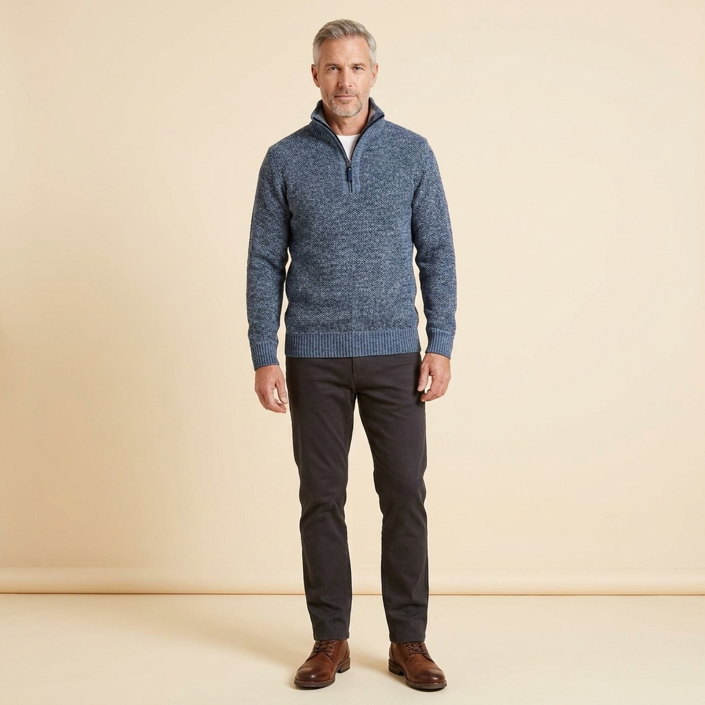 Heston blue front