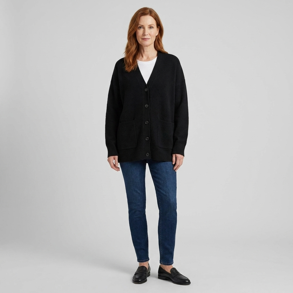 Sable cardigan black front