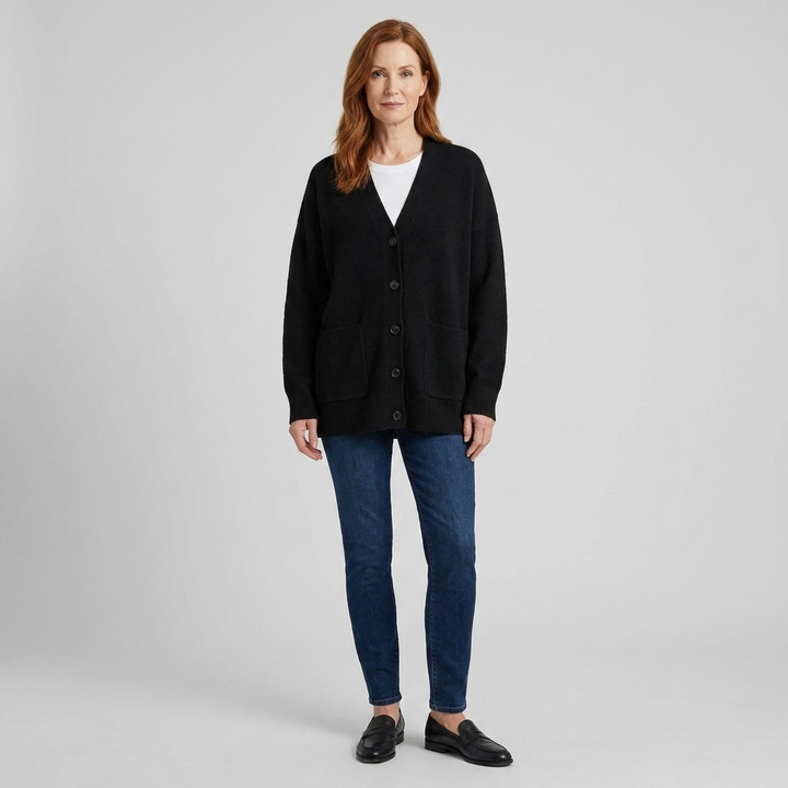 Sable cardigan black front