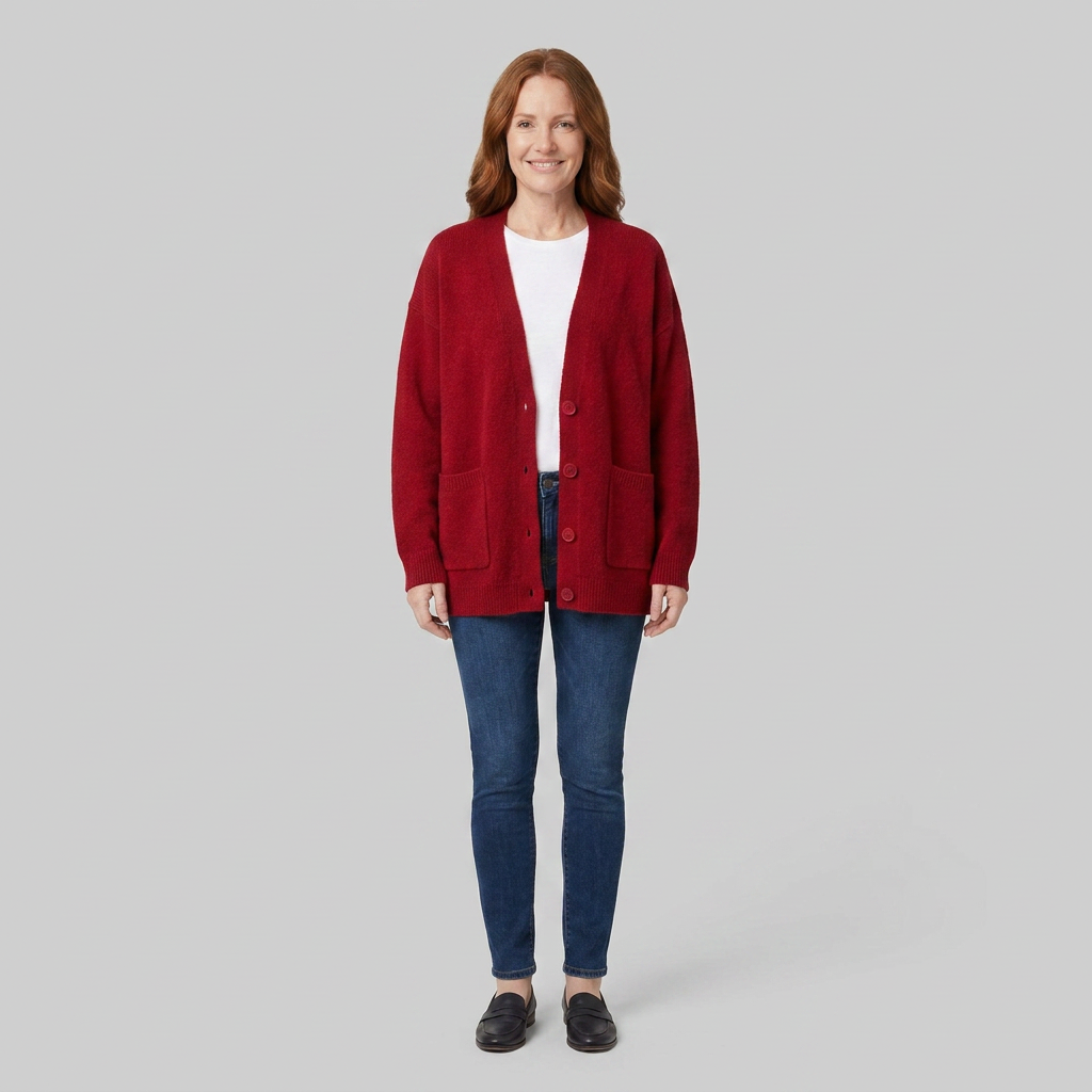 Sable cardigan red front