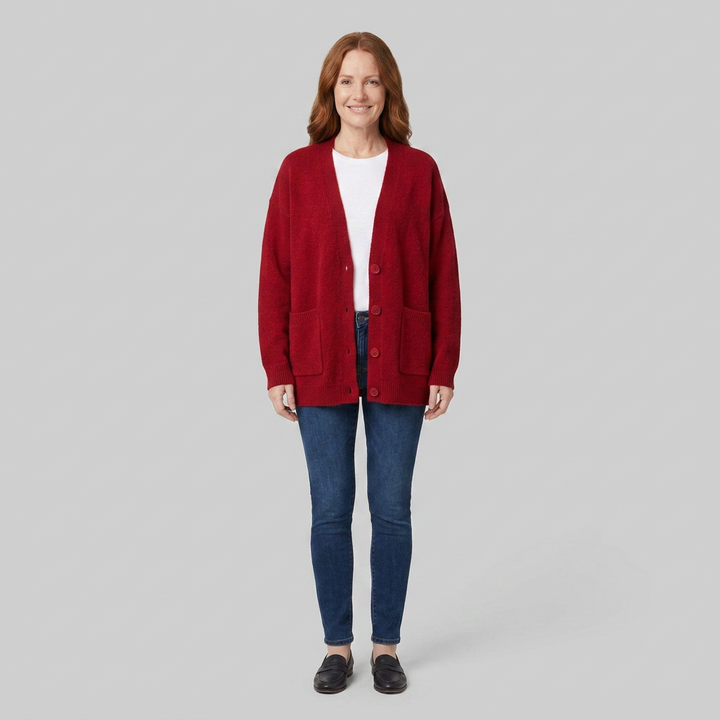 Sable cardigan red front