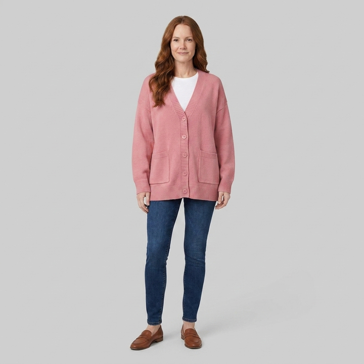 Sable cardigan pink front