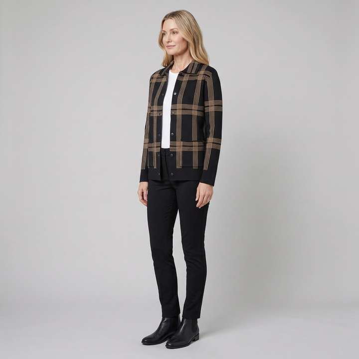 Fina cardigan black side