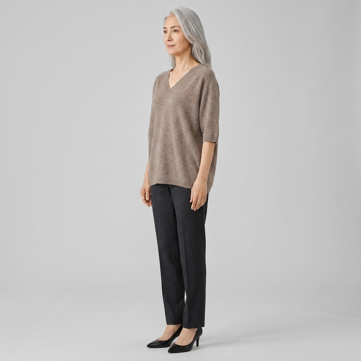Vela top beige side