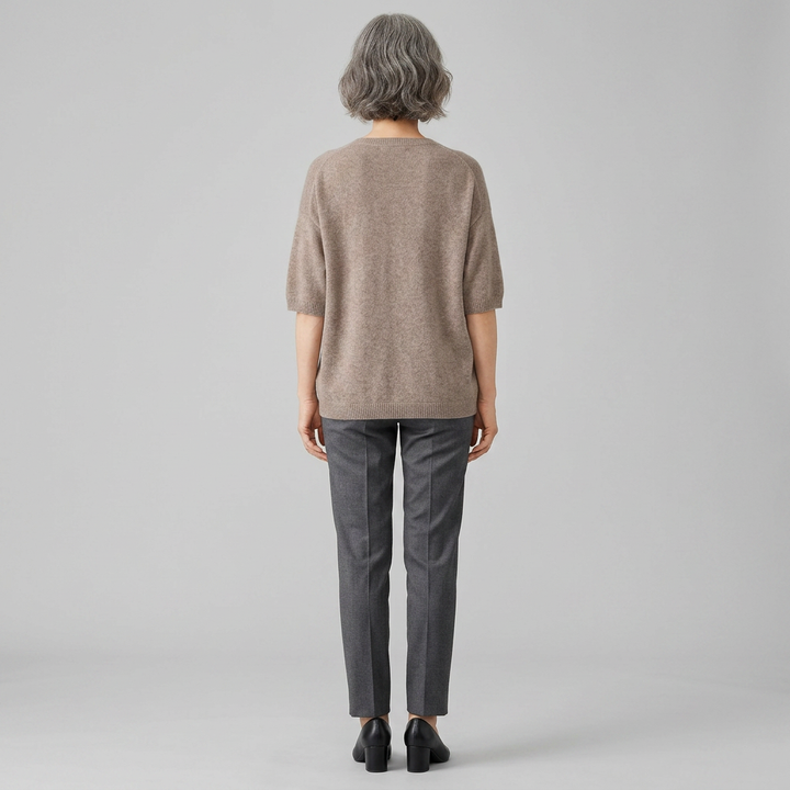 Vela top beige back