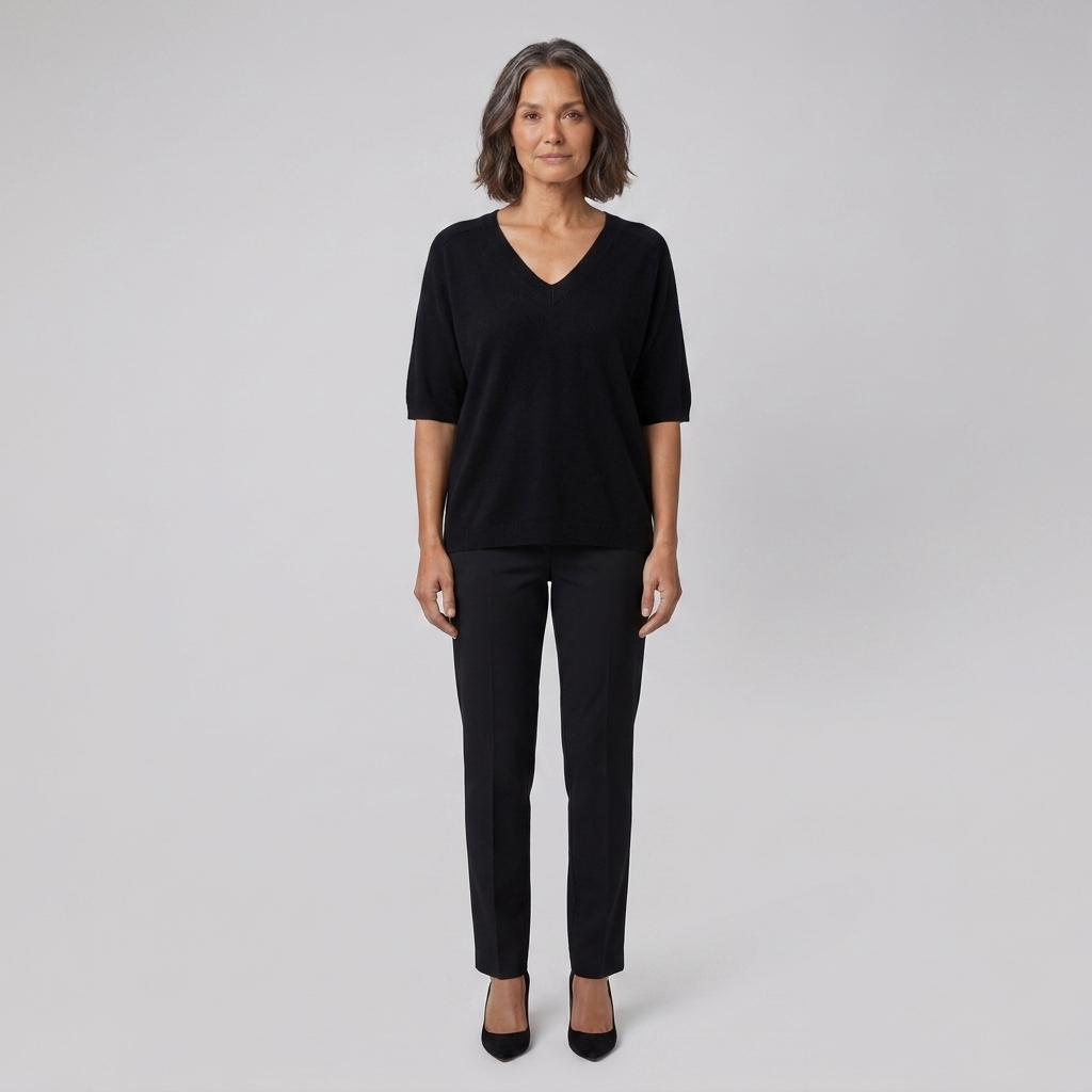 Vela top black front