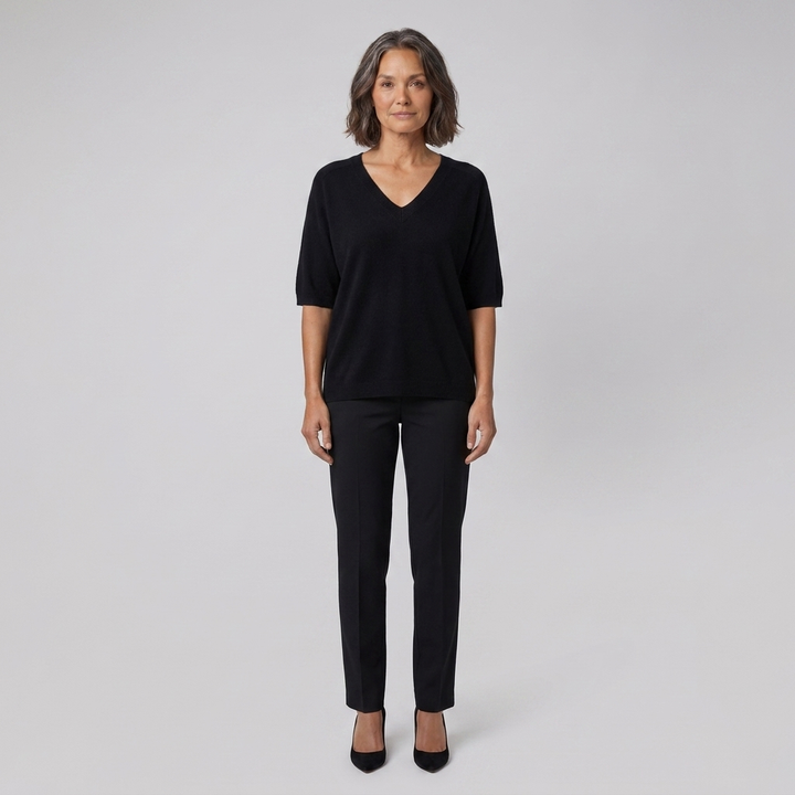 Vela top black front