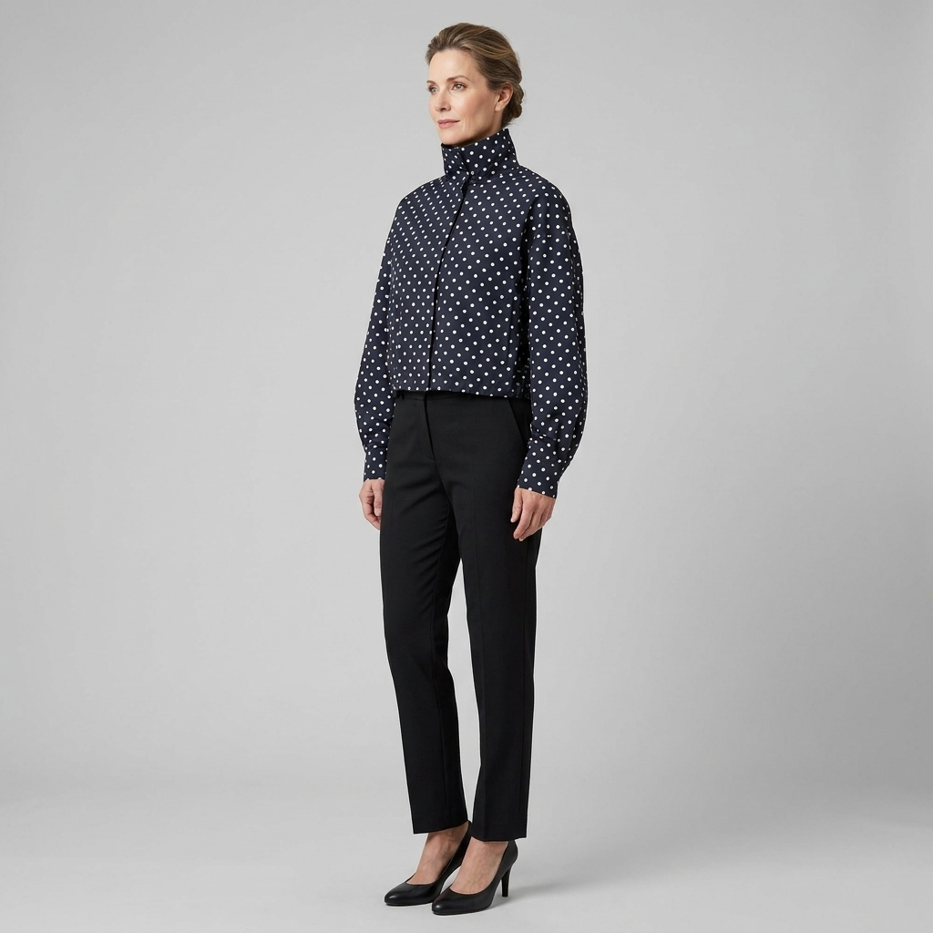 Pavia jacket navy side