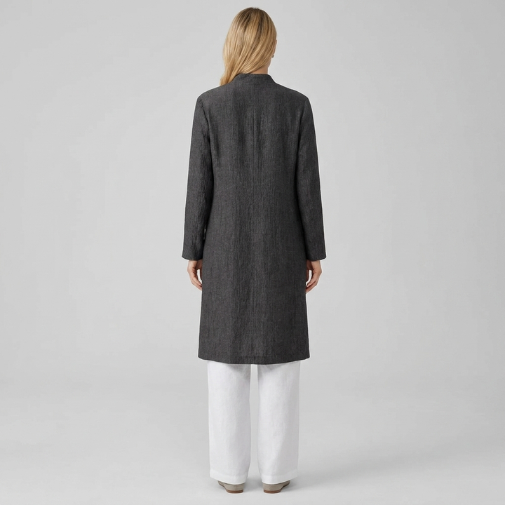 Jovia linen jacket back