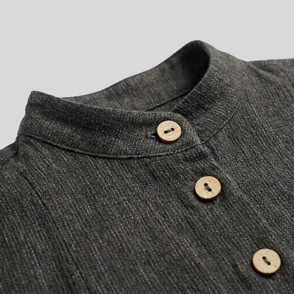 Jovia linen jacket detail