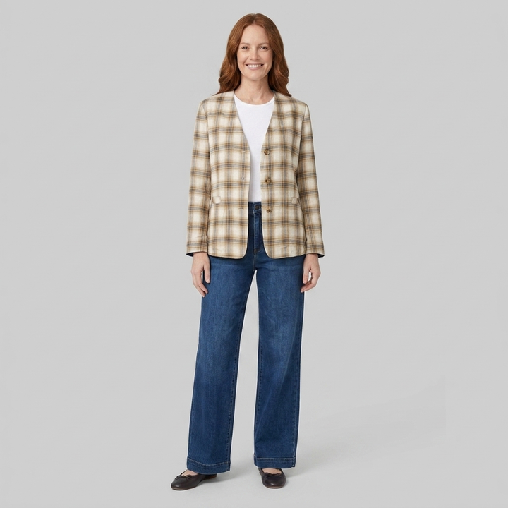 Elysian reversible plaid side