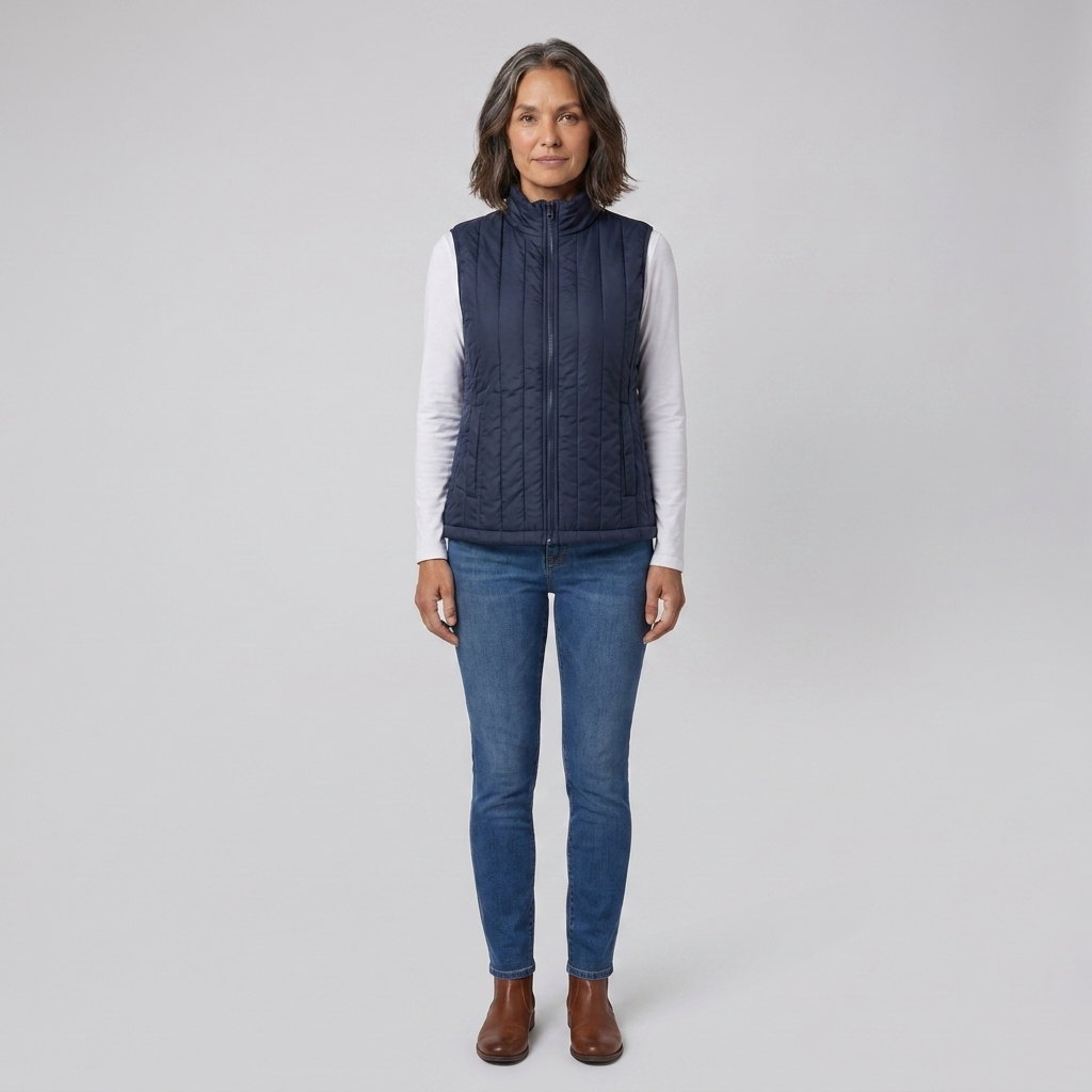 Wynna vest blue front