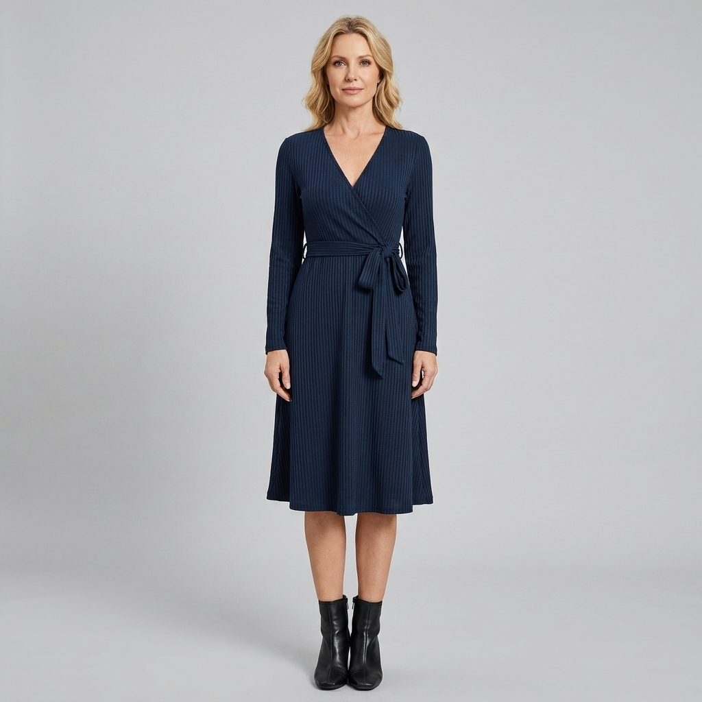 Wynne dress navy front