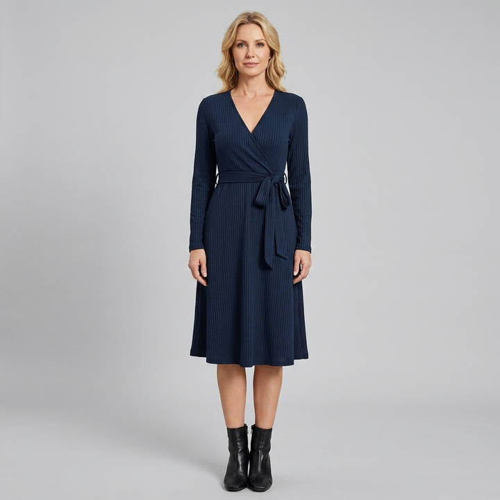 Wynne dress navy front