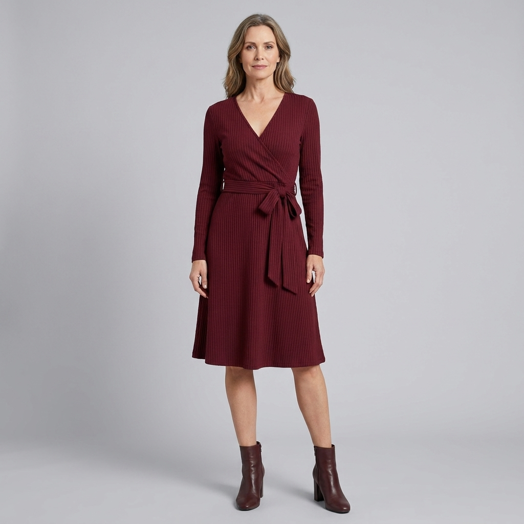 Wynne dress claret front