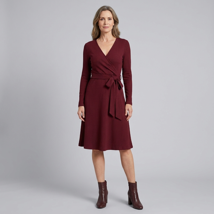 Wynne dress claret front