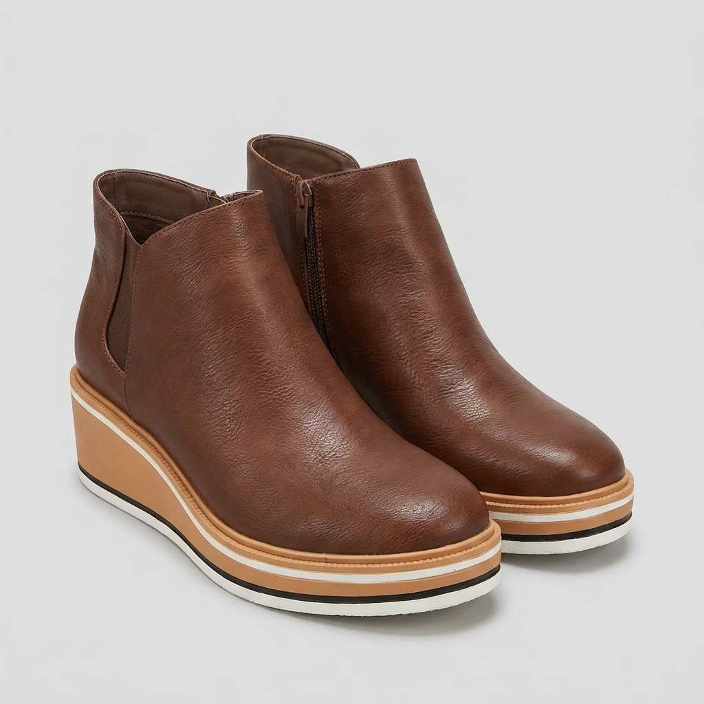 Sable boots dark brown pair