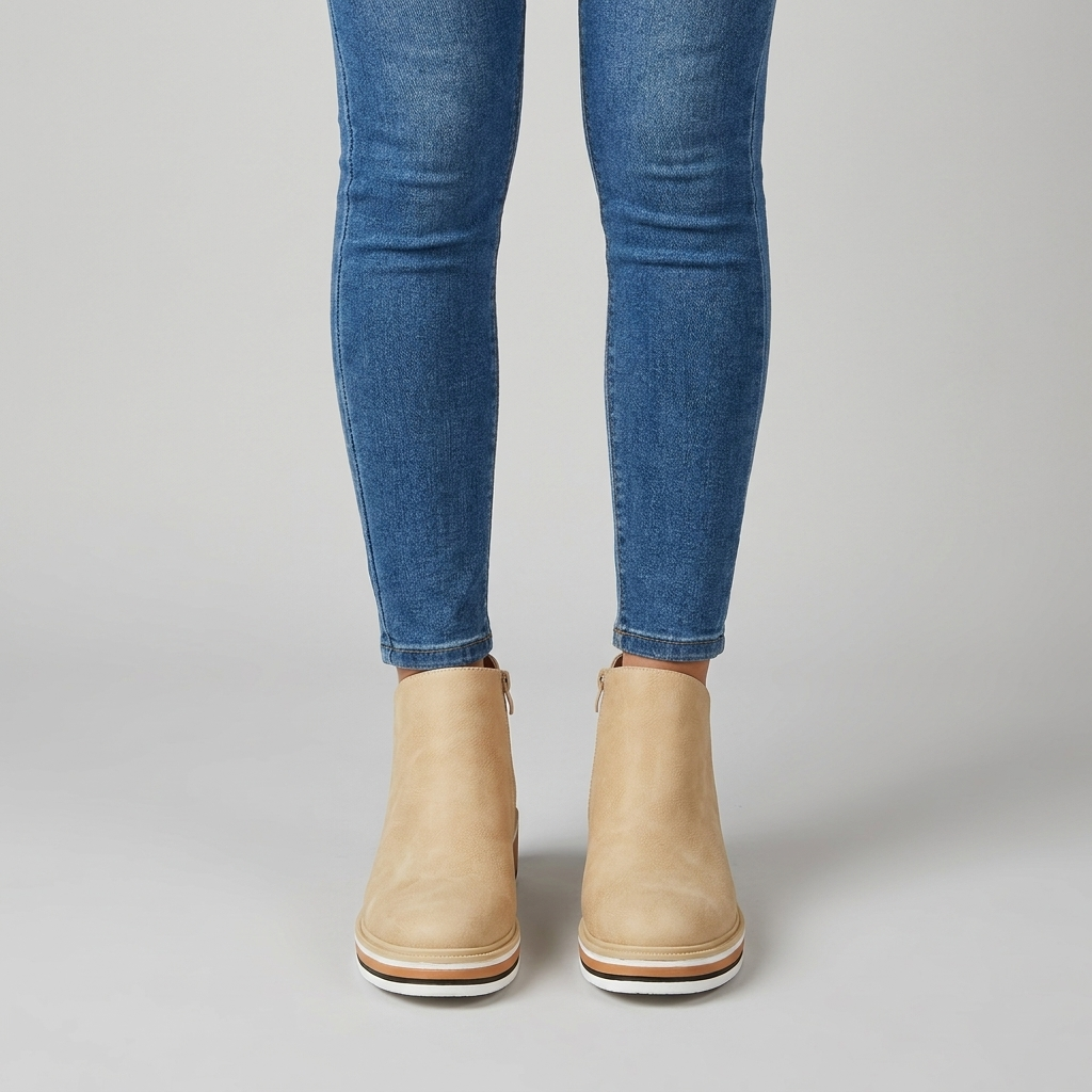 Sable boots beige