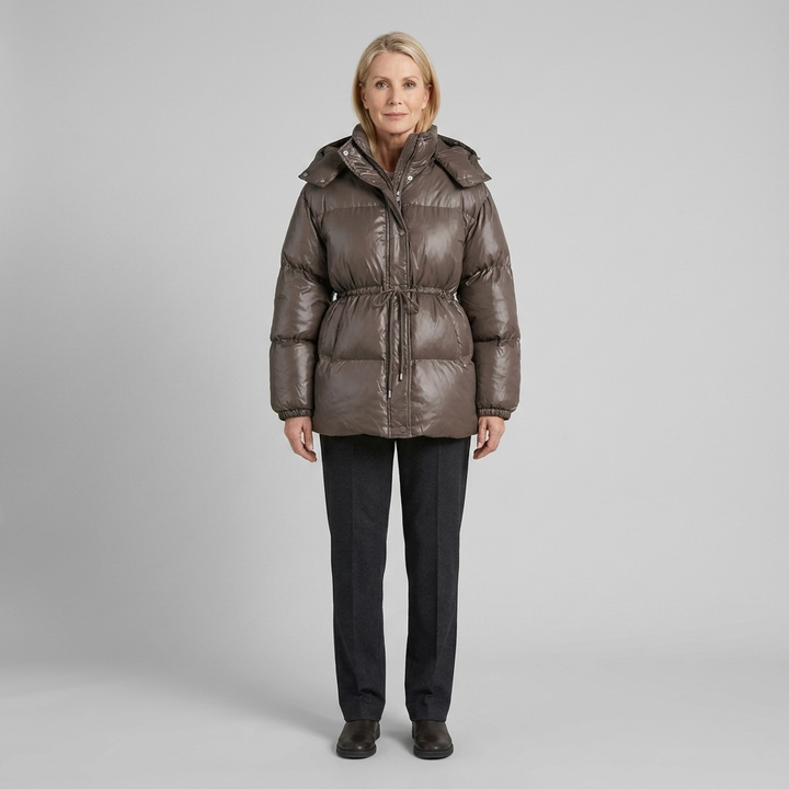Chloe puffer brown front