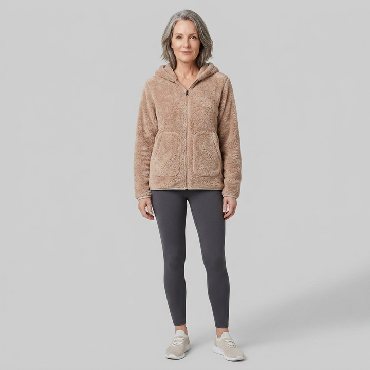 Aspen fleece beige front