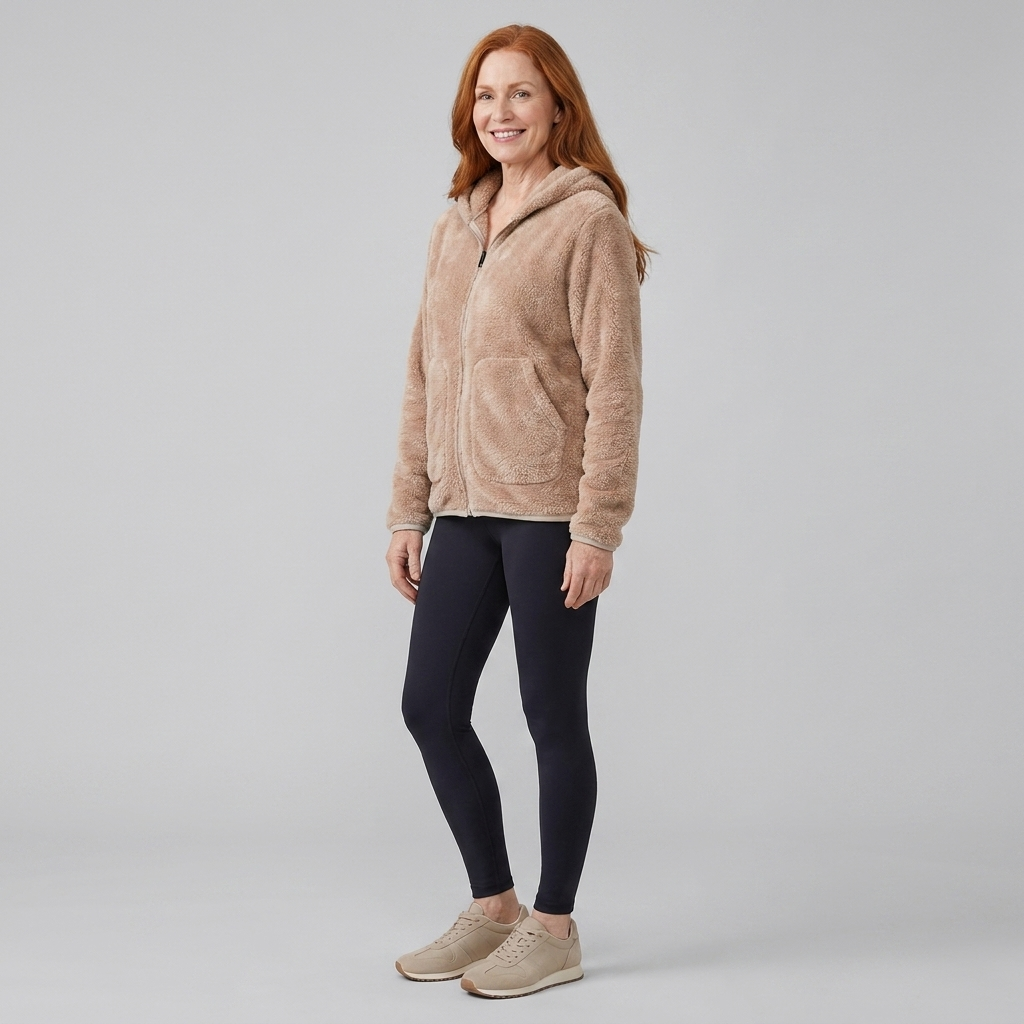 Aspen fleece beige side