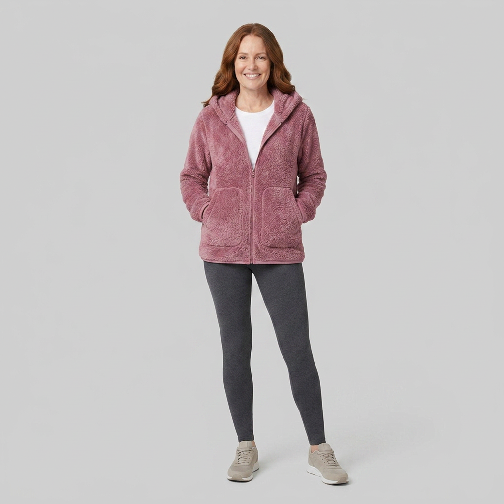 Aspen fleece pink front